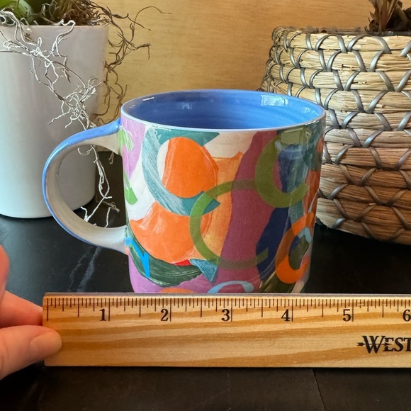 ANTHROPOLOGIE Multi-Colored Lottie Initial Monogram ‘C’ Mug - Picture 9 of 11